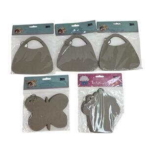 Studio 18 Chipboard Books Scrapbooking Bag Butterfly Cupcake Shaped Lot Of 5